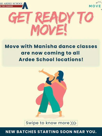 An announcement for our dance classes starting at all Ardee School locations. We are excited to partner with schools to bring the joy of dance to more children.