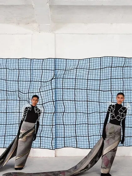 A mirrored image creating a symmetrical composition. This shot from 'The Line' series plays with perception and the idea of a repeating pattern.