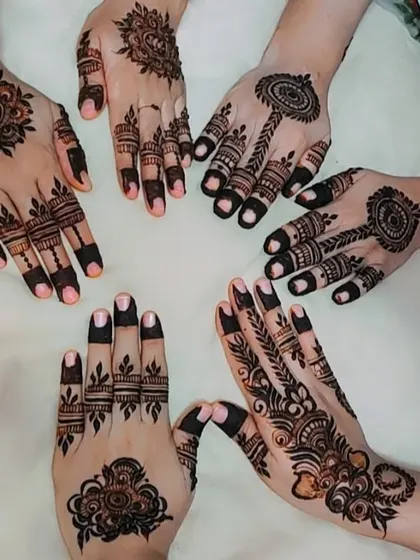 A fun shot from a day when all my clients wanted different styles of mandala designs. It shows the versatility of this beautiful pattern.