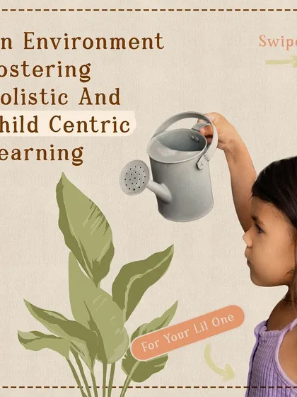 We provide an environment that fosters holistic and child-centric learning for your little one. Admissions are now open, and we invite you to book a tour.