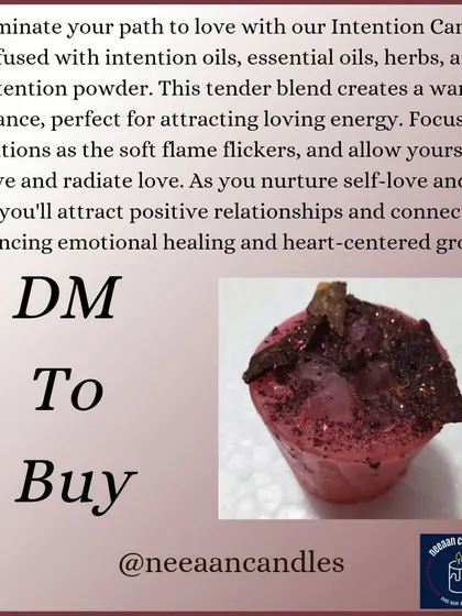 My Intention Candle for love is made to create a warm, loving ambiance. It helps you focus on radiating and receiving love, enhancing emotional healing and self-care.