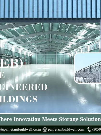 We create innovative storage solutions with our PEB structures. The interior of this pre-engineered building shows the vast, clear-span space that is perfect for warehousing and industrial operations.