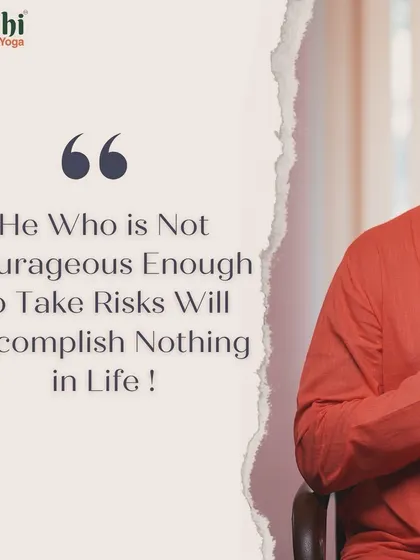 A core belief we hold: "He who is not courageous enough to take risks will accomplish nothing in life." Stepping out of your comfort zone is essential for growth and achievement.