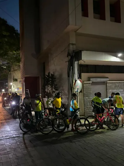 Another angle of the pre-ride preparations for the 100K brevet.