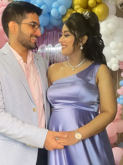Another beautiful shot of the happy couple. Her makeup is designed to look fresh and beautiful throughout the event.