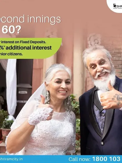 A unique 'second innings' themed ad for senior citizen fixed deposits. This campaign shows my ability to work with creative concepts that break stereotypes.
