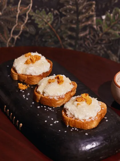 Our famous Cheeni Malai Toast, a highlight of our pop-up menu in Bangalore.