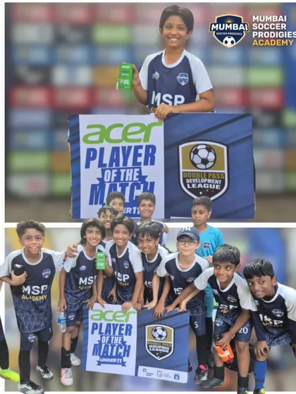 More photos of our young players celebrating wins and individual awards.