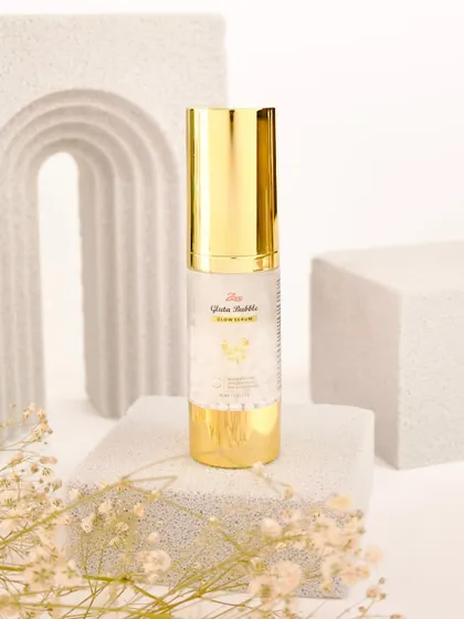 I believe in luxury that delivers results, which is why I created my Gluta Bubble Serum. The elegant gold packaging holds a powerful brightening formula designed to give you an instant glow and even out your skin tone. This is skincare that feels as good as it looks.