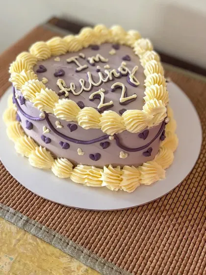 This lavender and yellow color combo was so fun to work with.