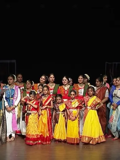 Celebrating Rabindra Jayanti 2024 with award winning performances from our students. It's a joy to see their hard work recognized on stage.