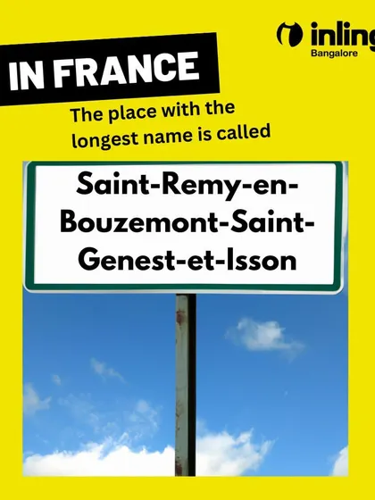 This fun fact points out the French town with the longest name: Saint-Remy-en-Bouzemont-Saint-Genest-et-Isson. It's a quirky piece of information for those interested in French geography and culture.