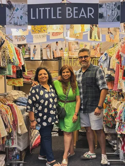 This picture fills my heart. My mother and my husband, my two constants, helping me at our stall. They are my backbone and the reason I can do what I do. We are a family business, through and through.