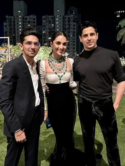 A photo with Kiara Advani and Sidharth Malhotra. It's always a pleasure to be a part of such special celebrations.
