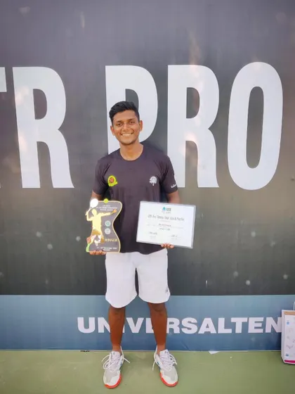We celebrate Ishaque Eqbal's victory at the UTR Pro PTT $25K tournament in Madurai. This win in a professional tour event highlights the pathway we create for players transitioning from junior to pro circuits.