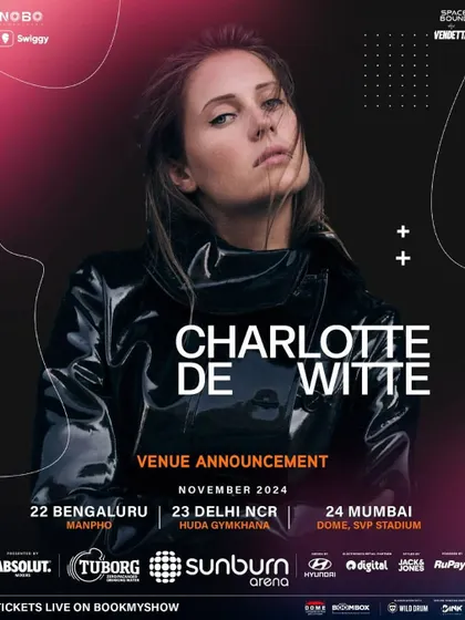 The official venue announcement for Charlotte de Witte's India tour, for which we were the infrastructure partner in Bengaluru.