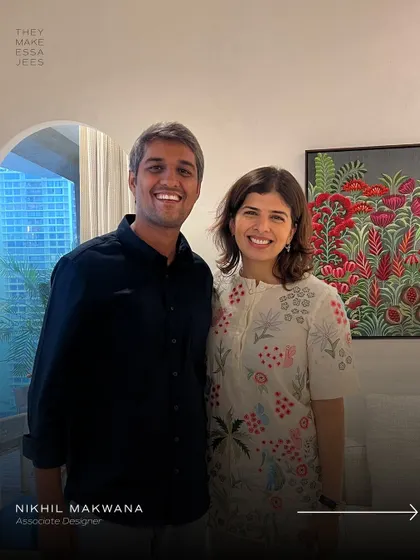 This is Nikhil, the backbone of our studio. He joined me when we were still working out of my dad's basement and is now one of our strongest leaders. When Nikhil is on a project, I know it will run smoothly.