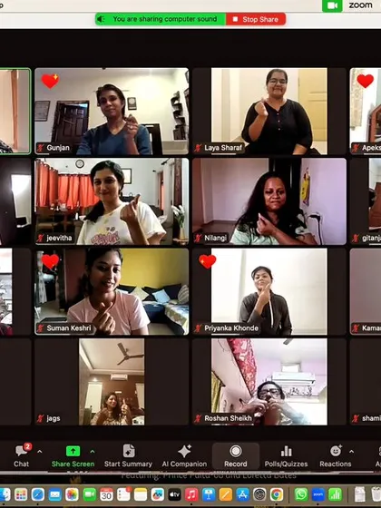 Amazing memories with our online members during the last class of the year.