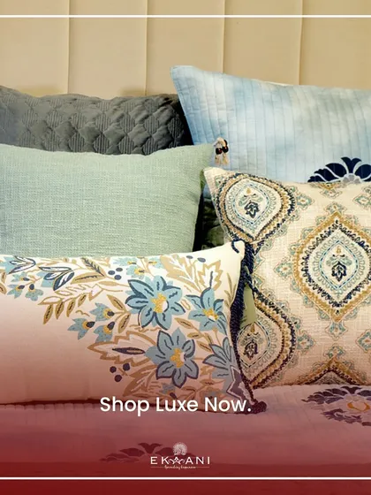 Exclusive charm, unveiled for you. My Indigo Collection, featuring a variety of blue and white patterned cushions, is the perfect way to bring home the luxury you have always loved.