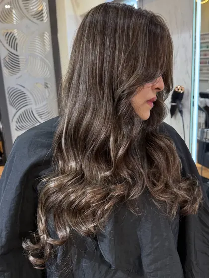 Not just highlights, but a masterpiece of Smokey Ash babylights. These super-fine highlights create a beautiful, smokey effect.