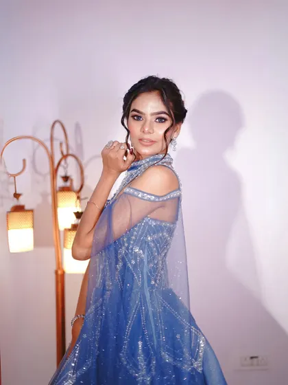 Another beautiful portrait in the blue princess gown.