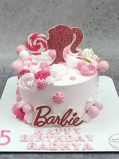 Another version of our popular Barbie cake, perfect for making a birthday wish come true.