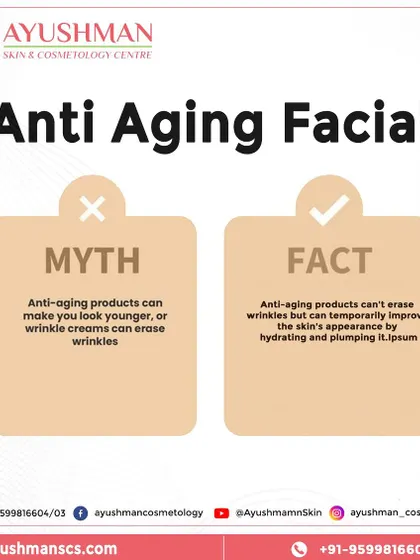 We bust the myth that anti-aging products can erase wrinkles. The fact is, while they can't erase them, professional treatments and products can temporarily improve their appearance by hydrating and plumping the skin.
