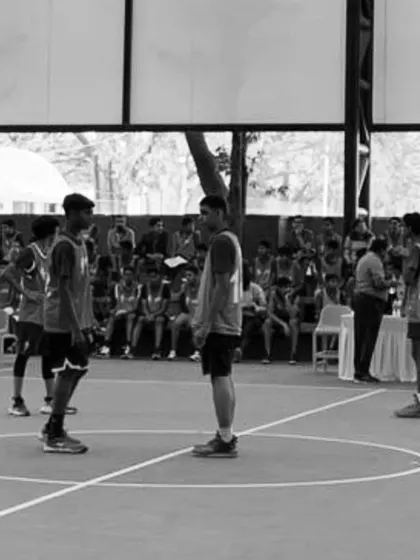 The tip-off at an official NBA event in Bangalore. Our U16 boys face their opponents, ready to give it their all. Competition is where skills are forged and confidence is built.