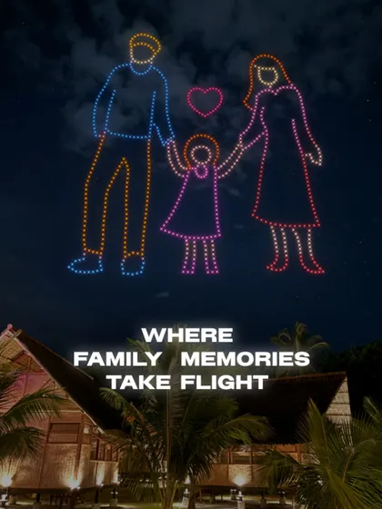 For a family-oriented real estate project, we created a heartwarming image of a family holding hands. This shows how we can capture the emotional core of a brand's message.