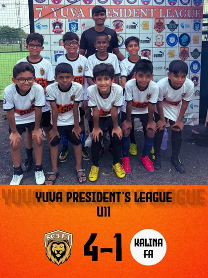 A decisive 4-1 win for our U11 team in the Yuva President's League. We are proud of their attacking football and clinical finishing.
