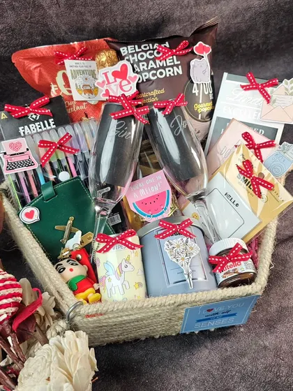 This hamper is perfect for celebrating any couple's milestone. The variety of items ensures there's something for both of them to enjoy.