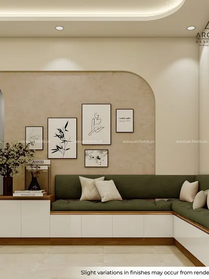 This custom L-shaped bench seating with built-in storage is a perfect space-saving solution for a dining or casual seating area.
