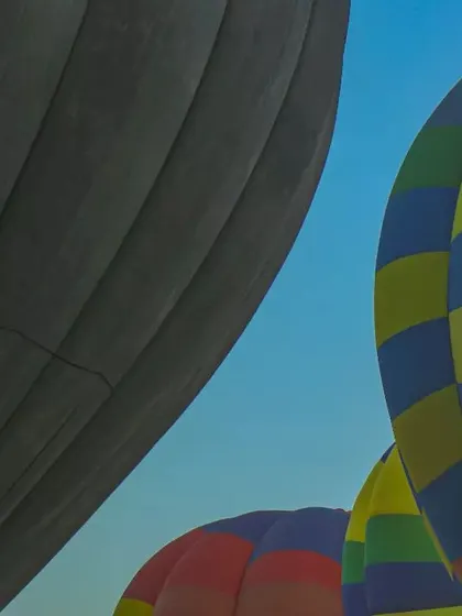 Another shot from the Taj Balloon Festival. This composition plays with scale and color, showing a different side of my photography beyond landscapes.