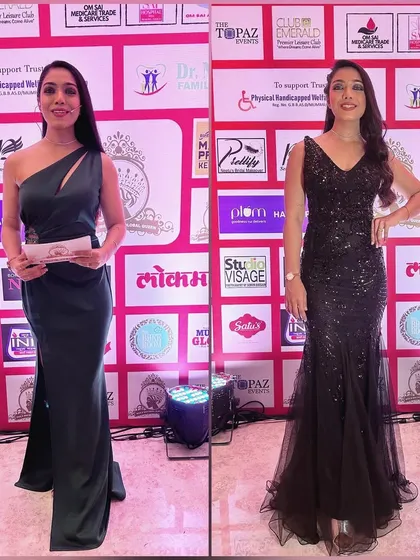 A look from the red carpet. For award shows and pageants, dressing the part is key. Here are two of my favorite gown looks for hosting glamorous, formal evenings.