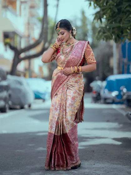 Work from my Pro-Batch 29 students. An elegant and sophisticated saree look.