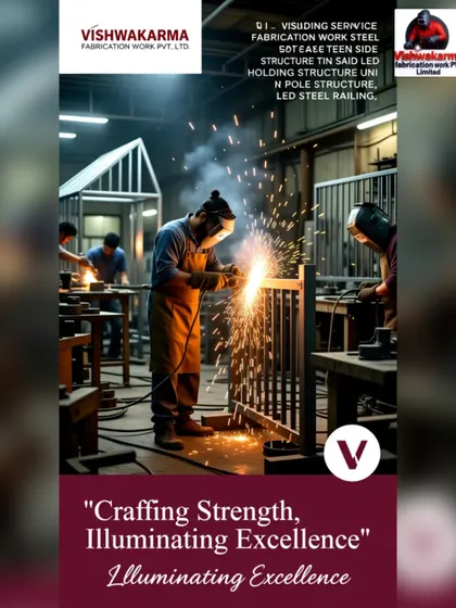 Crafting strength and illuminating excellence. My team is shown here working on multiple fabrication projects, showcasing the skill and dedication that goes into every piece.