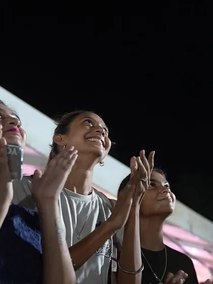 The joy and wonder on the faces of the audience at the Chintpurni Festival in Una. We were thrilled to bring our vibrant drone show to this auspicious occasion.