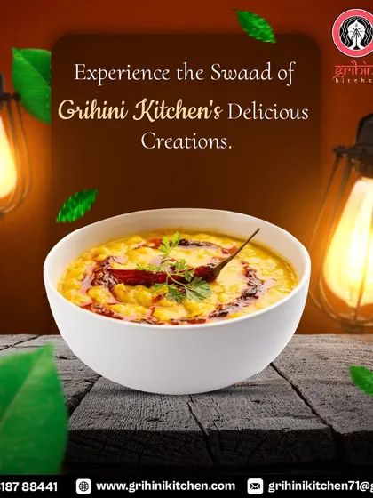 Experience the 'swaad' of my delicious creations, like this classic dal tadka, a staple of Indian home cooking.