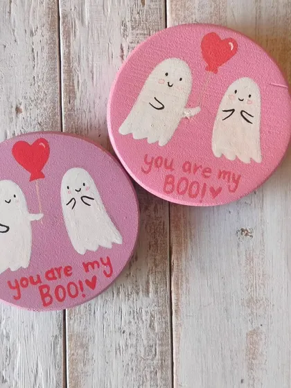 A duplicate of 90, "You are my boo!" These adorable ghost-themed magnets are a cute and spooky way to show your love.