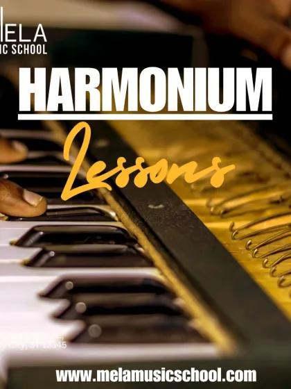 The harmonium is central to many forms of Indian music. Our lessons focus on proper technique, melody creation, and vocal accompaniment.