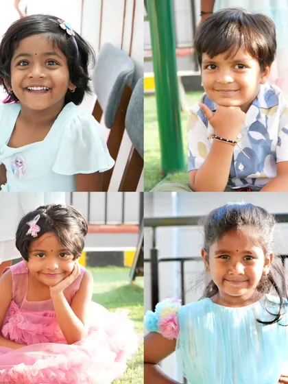 Close-up shots of the bright, happy children who make this community so special. Every child is full of potential.