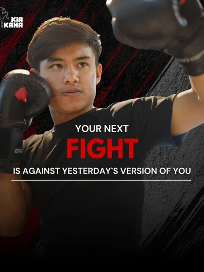 Your next fight is against yesterday's version of you. Every day on the mat is a chance to be better, stronger, and more disciplined than you were before.