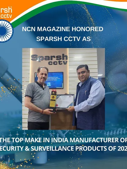 I am honored to be awarded the “Top Make in India Manufacturer of Security & Surveillance Products of 2023” by NCN Magazine. This is a testament to my unwavering dedication to innovation, quality, and excellence.