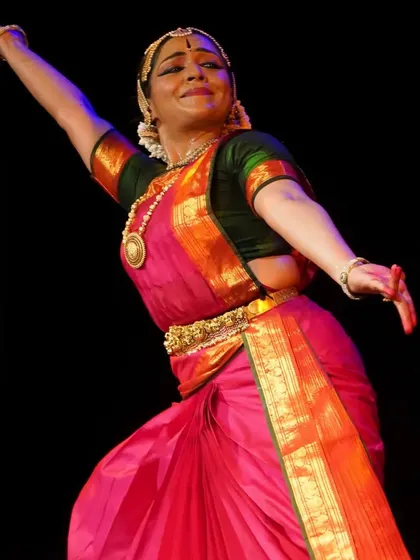 Chaitra Rao in a moment of expressive storytelling. Her ability to convey deep emotion through Abhinaya makes her a dancer to watch.