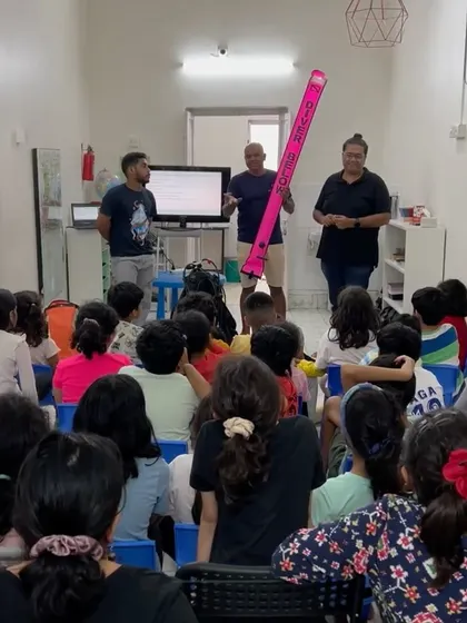 A parent volunteer, who is a deep-sea diver, leads a fascinating session for our Micro-School. The children learned about marine life, diver hand signals, and even got to see real diving gear up close.