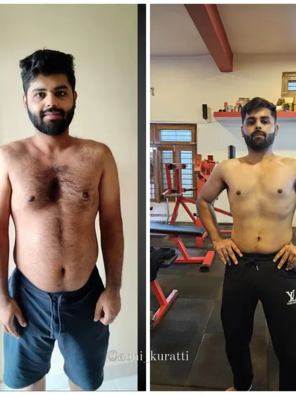 Another look at Anurag's incredible 10kg weight loss. This is the result of consistent effort and a refusal to give up, even when faced with health challenges.