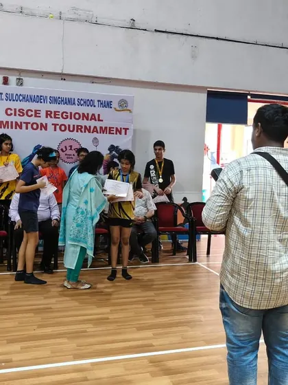 A proud moment as Khanak Jhalani is recognized for her outstanding performance at the CISCE regional tournament in Thane.