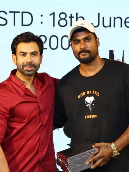 A proud moment being felicitated by actor Aryan for my work with Limeliite events.