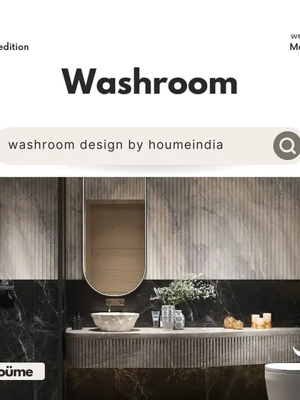 A showcase of our washroom designs, highlighting our ability to create beautiful and functional spaces online for clients anywhere in the world.