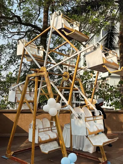 I can even arrange for a real, child-sized ferris wheel to make the carnival theme truly come to life.